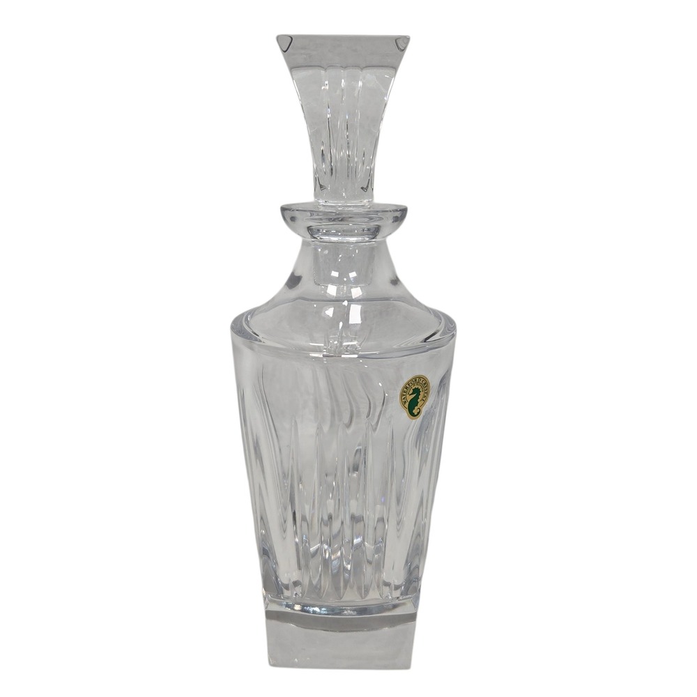 Waterford Clarion Decanter Vintage Clear Lead Crystal Wedge Cut Barware 12.5in